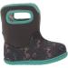 BOGS Baby Wellington Boots Plum Flower Stripe 71565 | Size UK 3-8 | Child Butterflies Dark Gray - Buy Online on GoSupps.com