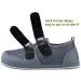 Wide Width Diabetic Walking Shoes with Arch Support - Zero Drop Sole, Grey | 8 Wide Women/6.5 Wide Men - Buy Online on GoSupps.com