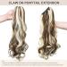 Dcbaboo Ponytail Extension Curly 18inch Claw Clip in Ponytail Hair Extensions Long Wavy Synthetic Pony tails Natural Wave One Piece Hairpiece Fake Ponytail for Women Chestnut Brown/Bleach Blonde 18 inch 140g Chestnut Brown/Bleach Blonde - Buy Online on GoSupps.com
