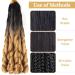 Ainimiu French Curly Braiding Hair 22 Inch 8 Packs - Pre Stretched Bouncy Braiding Hair- Loose Wavy Braiding Hair Synthetic Hair Extensions for Black Women 22 Inch(pack of 8) 1B/27 - Buy Online on GoSupps.com