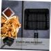 Toddmomy 2 Pcs Square Baking Basket Air Fryer Mesh Basket Wire Mesh Fry Basket Chip Frying Metal Baskets Fried Food Basket Air Fry Basket Snack Basket Electric Storage Basket Carbon Steel 38X22.8CMx2pcs Blackx2pcs - Buy Online on GoSupps.com