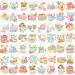 HOWAF 96 Pieces Tea Party Temporary Tattoos  48 Styles Partea Birthday Party Supplies Temporary Tattoos Stickers for Girls Boys Gifts  Tea Kettle  Cupcakes  Tea Party Birthday Party Supplies