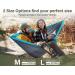 Kootek Camping Hammock Double & Single - Portable Hammocks for Outdoor, Indoor, Backpacking, Travel - Grey & Sky Blue - Large - Buy Online on GoSupps.com