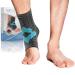 Bonmedico ankle bandage - non -slip ankle bandage ankle for women & men - supporting bandage for ankle Achilles tendon - wellness gifts - 1 footbands gray unisex large gray unisex large