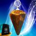 Vibratis pendulum for radiesthesia divination tiger eye stone protection & root wax stone.
