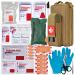 Trauma Kit with Tourniquet  Emergency Treatment Care EMT First Aid Kit for Severe Bleeding Control  Military Camping and Hiking  TAN  24 Piece Set