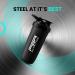 FSA Nutrition Stainless Steel Protein Shaker 900ml - Leak-Proof BPA-Free Sieve Included - Black - Perfect for Creamy Lump-Free Shakes - Buy Online on GoSupps.com