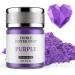 Edible glitter purple 8g Waysroma Food glitter for drinks Food Glitzer powder metallic for chocolate strawberries cupcakes Easter cakes fondant drinks chocolates 4-purple