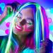 Glow in The Dark Hair Extensions and Tattoos Set for Women, Kids, and Girls - Halloween Hair Accessories and Temporary Face Tattoos - 10 Pcs Clips, 4 Sheets Colored and Neon Designs - Buy Online on GoSupps.com