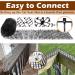 Cat Scat Spike Mat - ELEFOCUS 6.5ft Pet Deterrent Spikes Scat Mat with Garden Staples & Zip Ties for Garden Fence Indoor Furniture 78"x11" Black  - Buy Online on GoSupps.com