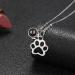 Personalized Dog Paw Print Necklace - 925 Sterling Silver Photo Chain - Pet Memories Jewelry Gift for Women - Buy Online on GoSupps.com