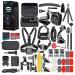 GoPro HERO9 Black - Waterproof Action Camera with Front LCD, Touch Rear Screens, 5K Video, 20MP Photos, 1080p Live Streaming, Stabilization + 128GB Card and 50 Piece Accessory Kit. 128GB Retail