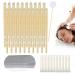 Ear Cleaning Kit for Family 20 Pack Safe Ear Wax Removal Tool with Protective Spacers & Cotton Swabs Gentle Earwax and Dandruff Cleaner for Home Use Orange