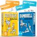 2-PACK Bodyweight & Dumbbell Workout Cards - Large Size 5" x 3.5" Exercise Cards Deck with 100 Different Exercises Perfect for Circuit Training & Weightlifting - Fitness Cards for Women & Men