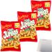 Lorenz Peanut Curls Jumbos Classic XXL Peanut Flips Corn Snack Peanut Delight 3 Pack (3x150g Pack) + usy Block