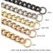 Xiazw DIY Heavy Chunky Aluminum Metal Purse Handle Bag Chains Charms Straps Replacement Handbag Accessories Decoration (Gold) - Buy Online on GoSupps.com