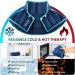 Voligo Large Gel Ice Pack & Heating Pad for Neck Shoulder Pain Relief - Reusable Hot/Cold Therapy for Injuries - Blue - Buy Online on GoSupps.com