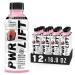 Whey Protein Water Sports Drink by PWR LIFT | Berry Strawberry | Keto, Vitamin B, Electrolytes, Zero Sugar, 10g of Protein | Post-Workout Energy Beverage | 16.9oz (Pack of 12)