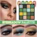 Green Eyeshadow Palette Makeup 16 Colors Highly Pigmented Long Lasting Waterproof Glitter Eye Shadow Plattet Blendable Forest Green Yellow Colorful Matte Eyeshadow Makeup Palette for Women - Buy Online on GoSupps.com