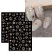 10 Sheets Moon Star Sun Nail Art Stickers Decals - Self-Adhesive Nail Supplies for Colorful Rose Gold Designs - Buy Online on GoSupps.com
