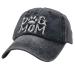 Waldeal Womens Embroidered Washed Baseball Cap Adjustable Dad Hat One Size Fits All Dog Mom Black