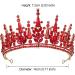 AW BRIDAL Red Queen Crown - Wedding Tiara for Women | Princess Headpiece for Prom, Pageant and Halloween - Buy Online on GoSupps.com
