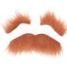 fake moustache Self Adhesive Beard Eyebrow Set for Costume Festivals - Easy to Use and Remove Brown Suitable for Adults and Children - Buy Online on GoSupps.com