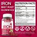 Iron Gummies 12.5mg with Beet Root Powder - Vegan, Non-GMO, High Absorption Iron Supplement for Blood Health & Energy Support - Buy Online on GoSupps.com