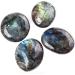 Labradorite Palm Stone Crystal - Natural Chakra Reiki Healing Stone for Anxiety Relief - Buy Online on GoSupps.com