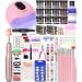 DouborQ Nail Kit with Electric Nail Drill Nail Lamp U V Nail Dryer Light Manicure Pen Polishing Tools False Nail Tips Starter Set Acrylic Nail Art Supplies for Beginner with Everything (mt20-06)