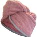 Homelevel Frotee Turban Hair Turban for Adults - 100% Cotton Absorbent Button Closure Altrose & Light Gray - Perfect Hair Drying Solution - Buy Online on GoSupps.com