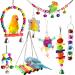 8pcs Bird Parakeet Cockatiel Parrot Toys Love Birds Small Parakeets (Muliti-A)