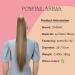 CAISHA 28 Extra Long Straight Ponytail Hairpiece | Heat-Resistant Synthetic Fibres | Brown Blonde Mix #6H27 - H165 - Buy Online on GoSupps.com