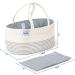 Nuly Kids Baby Diaper Caddy Organizer - Nursery Storage Basket for Boys & Girls  Large Bag & Car Bassinet with Removable Inserts  Newborn Care Items  Baby Registry Must Haves  100% White Cotton  White - Buy Online on GoSupps.com