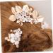 HONMEET 1 Set Leaves and Flowers Hair Comb Decorative Hair Clips Headgear Decorative Hair Combs Tiara Suits for Women Hair Accessories Wedding Hair Pins Hair Holder Zinc Alloy - Buy Online on GoSupps.com