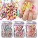 Academyus 1000Pcs Nail Art Slices Fruit Feather Shape Polymer Clay DIY Charms - Pink Medium - Buy Online on GoSupps.com