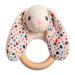 Whisbear Eco Teething Ring Baby Rabbit Beige Teething Aid Wooden Teething Ring Wooden Teething Ring