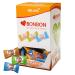 HELLMA heart candies - 200 packets - 680 g - with cherry flavour in storage box - print "Thank you" multilingual for office hotel