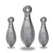 BLUEWING Fishing Sinkers Weights Saltwater Streamlined Fishing Sinker Weight Bullet Lead Sinker Fishing 3oz,5oz,8oz,10oz,12oz,16oz,32oz #01 3 Ounce,16 Pack