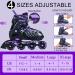Sowume Adjustable Inline Skates | Light Up Wheels | Purple | Kids & Adults - Buy Online on GoSupps.com