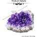 Amethyst Healing Crystal Cluster - Raw Quartz Druzy Geode Specimen for Meditation and Reiki Healing - Home Decor 200-300g - Buy Online on GoSupps.com