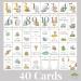 40 Jungle Theme Milestone Baby Cards in Gift Box | Unique Baby Shower Gift for New Parents | Unisex Newborn Baby Milestone Cards | Pregnancy Gifts & Keepsakes - Buy Online on GoSupps.com