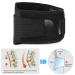 Yosoo Lower Back Lumbar Support Brace Belt with 4 Steel Stabilizers Double Adjustable Compression Straps and Wide Lumbar Support Area Work for Lifting Office Working Driving (L 30"-44" Belly) - Buy Online on GoSupps.com