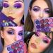 DE'LANCI Purple Eyeshadow Palette - 12 Colors, Matte & Shimmer, High Pigmented, Waterproof & Hypoallergenic - Buy Online on GoSupps.com