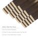 20 Pcs Balayage Chocolate Brown to Dirty Blonde Tape-In Hair Extensions - 50cm Remy Invisible Skin Weft | Alife Extensions - Buy Online on GoSupps.com