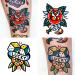 PUSNMI Custom Temporary Tattoos Kit - Traditional Sailor Jerry Designs for Men and Women - Buy Online on GoSupps.com