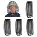 4Pcs Mosquito Head Net Anti Insect Midge Net Head Cover Head Net Mesh for Outdoor Hiking Camping Fishing Black