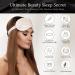 SILKSLEEK 22 Momme Silk Eye Mask for Sleeping | Pure Mulberry Silk | Super Soft & Comfortable | Blackout Eye Mask in Gift Box - Pearl White - Buy Online on GoSupps.com
