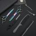 Purplebird Professional Hairdressing Scissors Set - 10-Piece Rainbow Stainless Steel Haircutting Shears for Barbers & Beginners - Buy Online on GoSupps.com