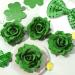 St. Patrick's Day Hair Decoration - 8 Green Rose Hair Clips & Brooch Set for Women - Irish Floral Accessories for Party Celebrations - Buy Online on GoSupps.com